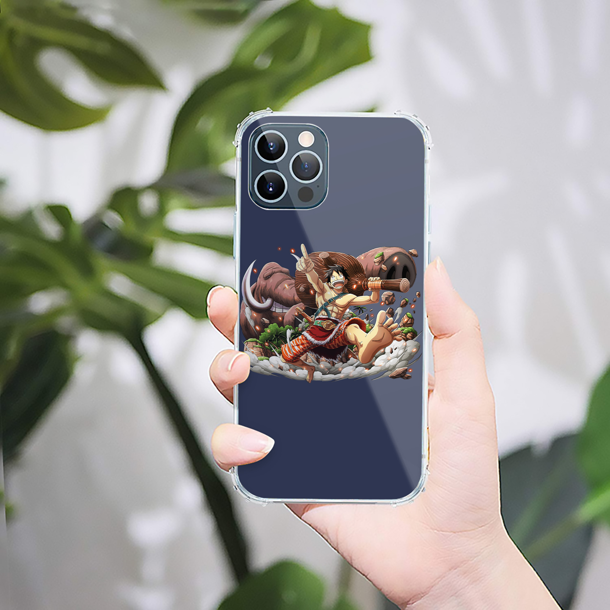（画像用） ワンピース モンキー・D・ルフィ ONE PIECE Monkey D. Luffy 【iPhone 12シリーズ対応】透明スマホケース（クリアソフトケース）